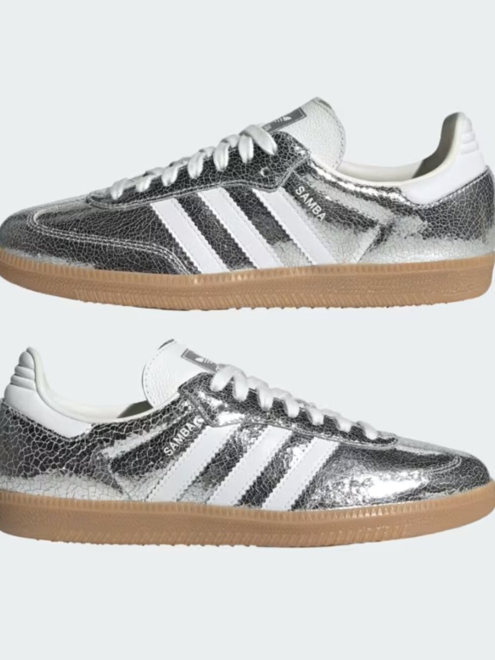 Adidas Samba OG "Silver Metallic" (JR0035) US 8 !! NWT !! - Picture 13 of 16